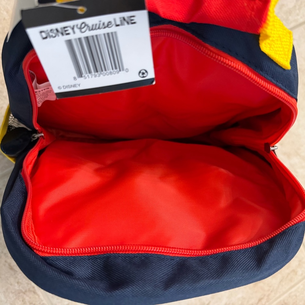 Disney Cruise Line Kids Backpack – NWT- Removable Pencil Pouch –Colorable Design - Picture 4 of 4